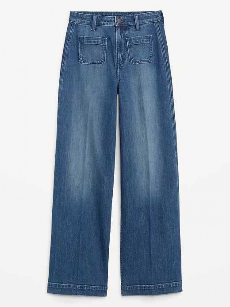 Old Navy Extra High-Waisted Trouser Wide-Leg Jeans Knowles | RHG432715