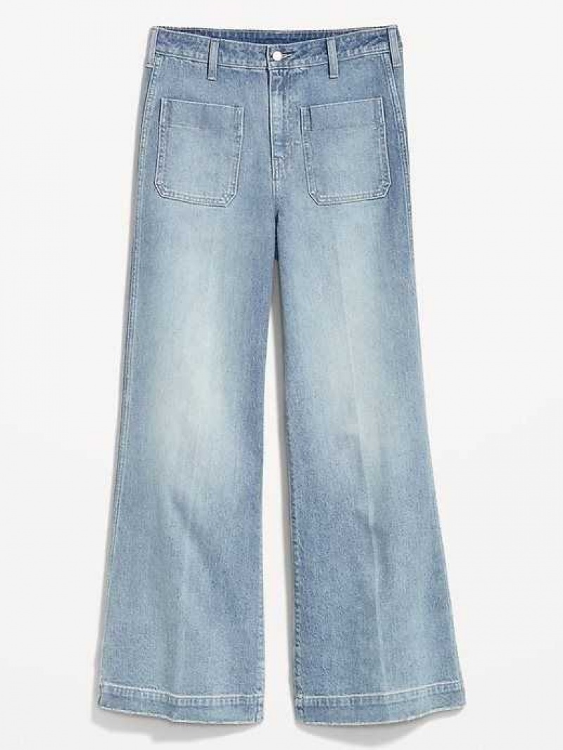 Old Navy Extra High-Waisted Trouser Wide-Leg Jeans Perry | DBY062518