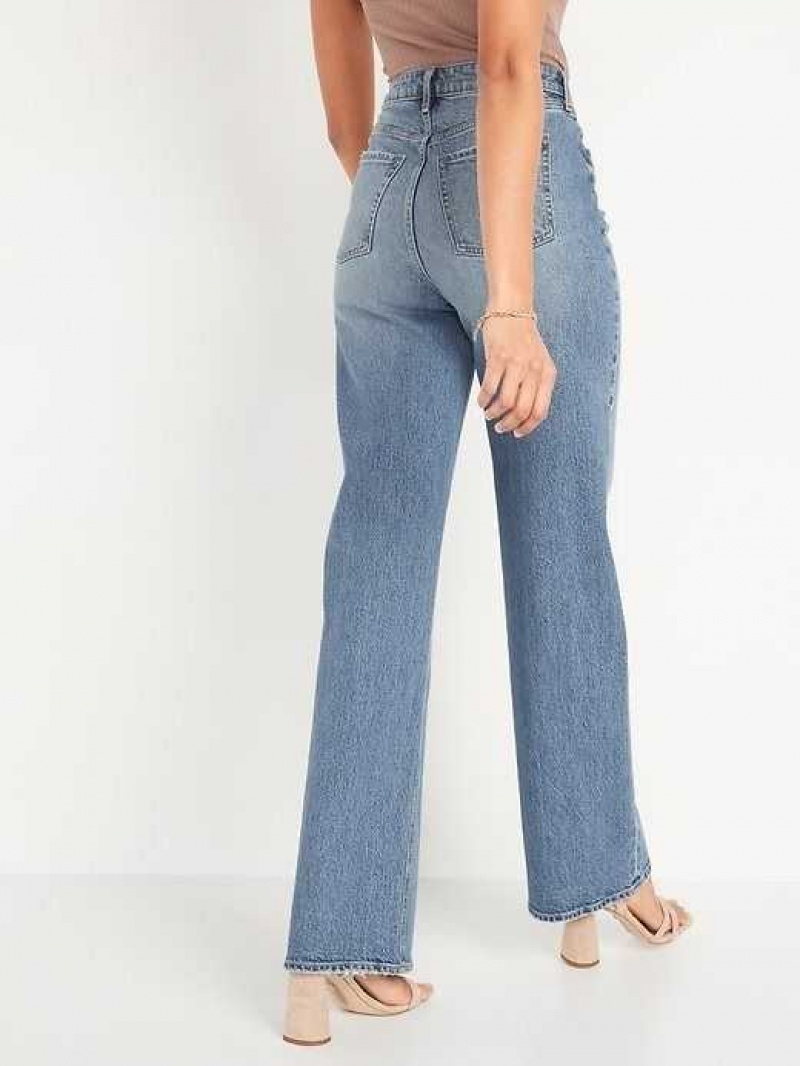 Old Navy Extra High-Waisted Wide-Leg Jeans Nikol | LJZ645138