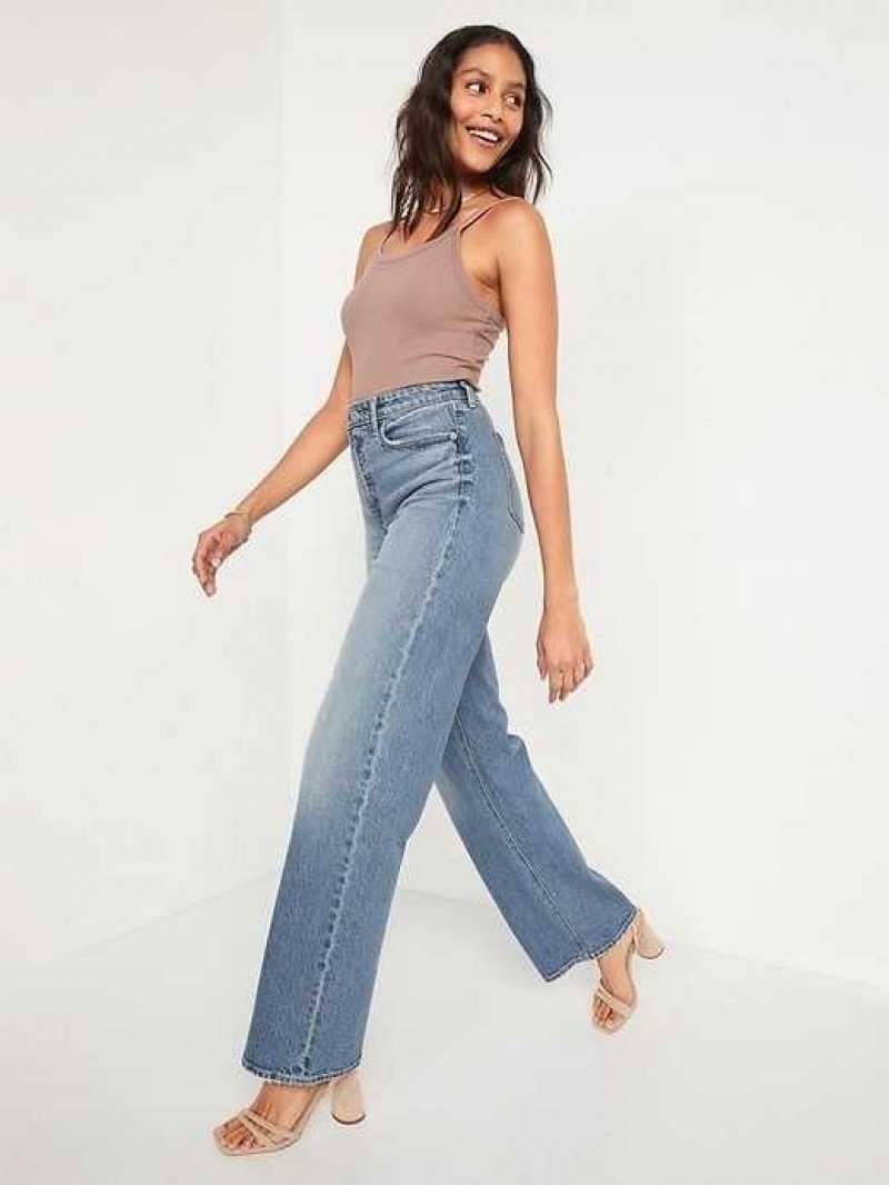 Old Navy Extra High-Waisted Wide-Leg Jeans Nikol | LJZ645138