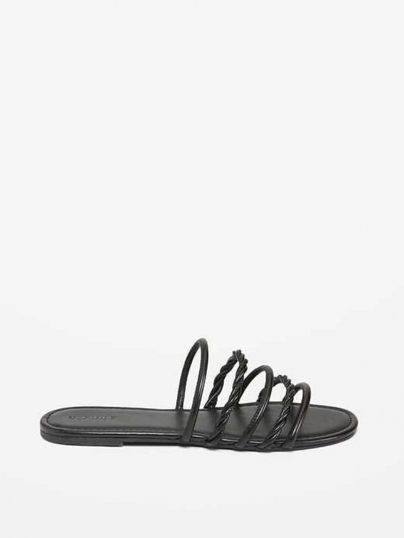 Old Navy Faux-Leather Tubular-Twist Sandals Rose Gold | ZNL834291