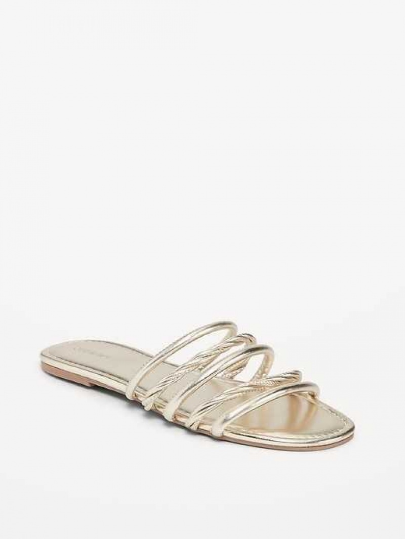 Old Navy Faux-Leather Tubular-Twist Sandals Golden Hour | TPW417835