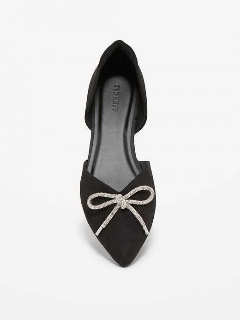 Old Navy Faux-Suede D'Orsay Flats Blackjack | HMC241509