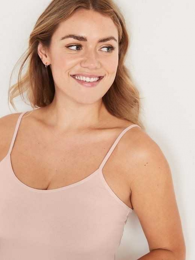 Old Navy First-Layer Fitted Cami Top Pink | NZU518697