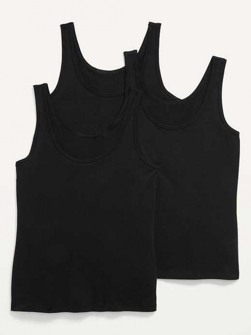 Old Navy First-Layer Tank Top 3-Pack Black | XGQ759831