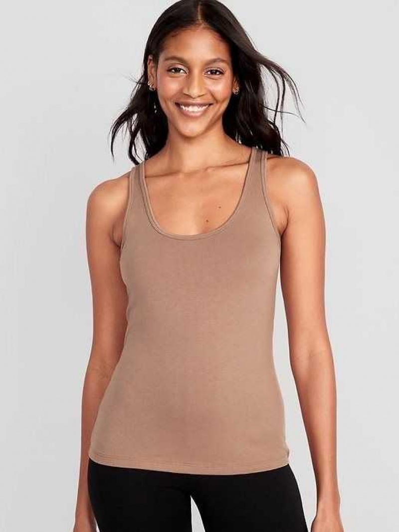 Old Navy First-Layer Tank Top Cocoa Fawn | MAB849170