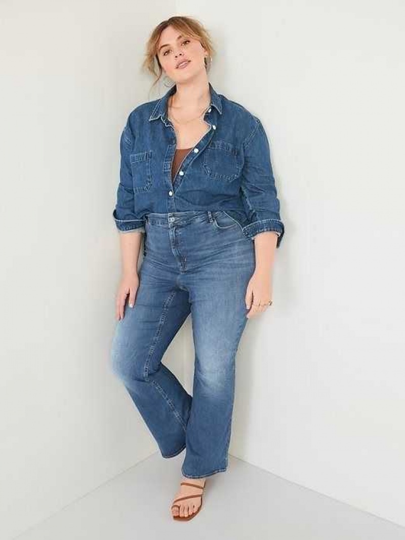 Old Navy FitsYou 3-Sizes-in-1 Extra High-Waisted Flare Jeans Chandra | VXW450396