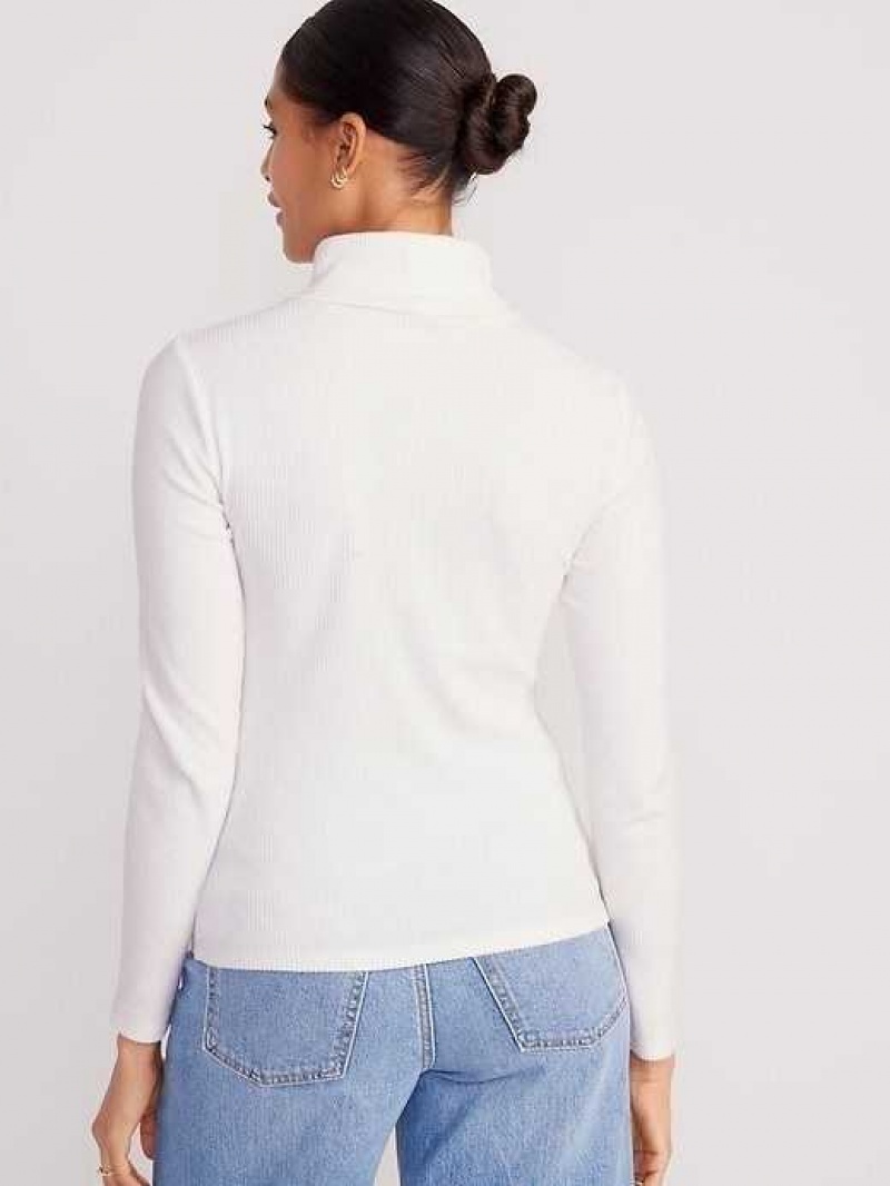 Old Navy Fitted Plush Rib-Knit Turtleneck Light Blue | OFZ746893