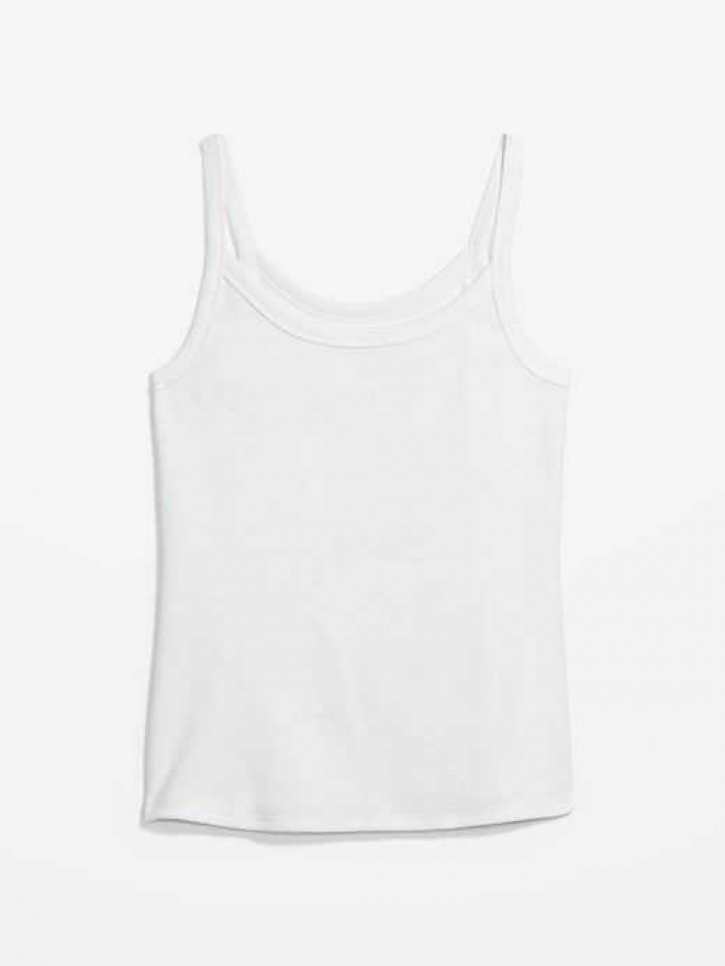 Old Navy Fitted Rib-Knit Cami Top White | FDO357102