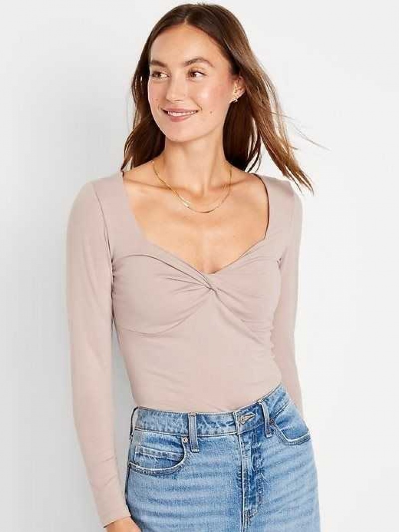 Old Navy Fitted Twist-Front Top Mollusk | IWH694205