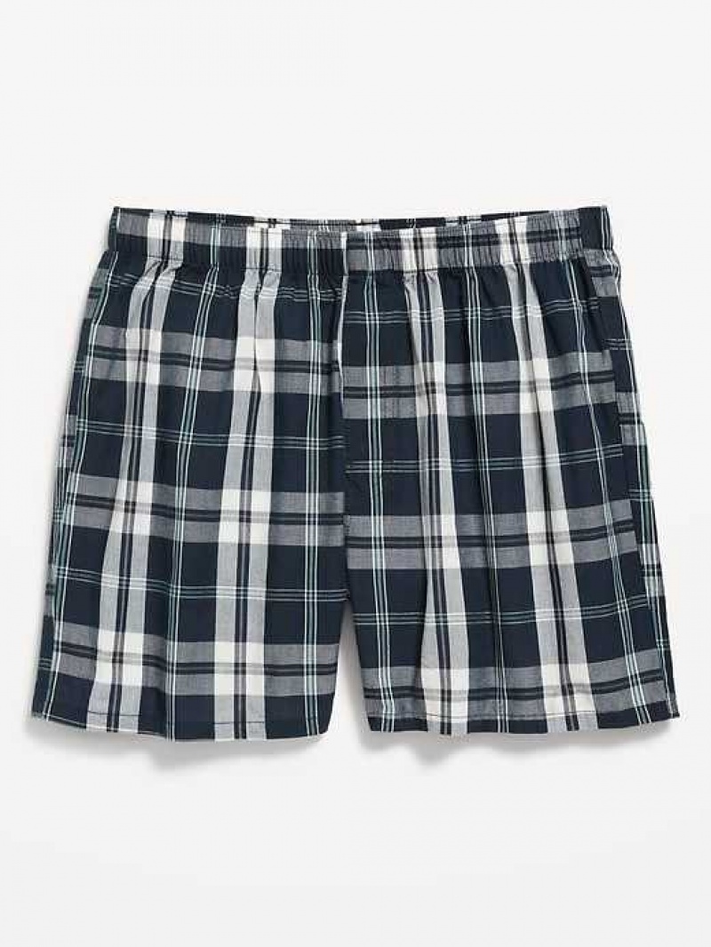 Old Navy Flannel Boxer Shorts Green | FEZ627954