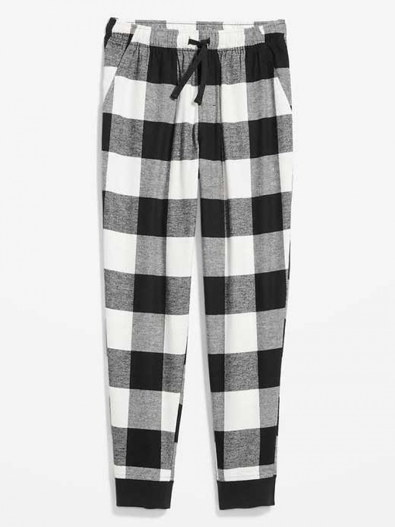 Old Navy Flannel Jogger Pajama Pants Black | AOX741326