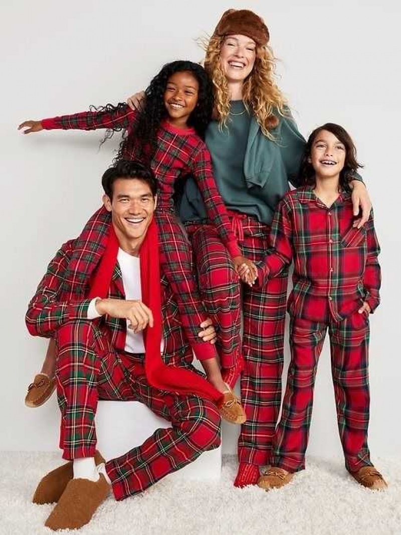 Old Navy Flannel Jogger Pajama Pants Red | QYU961738