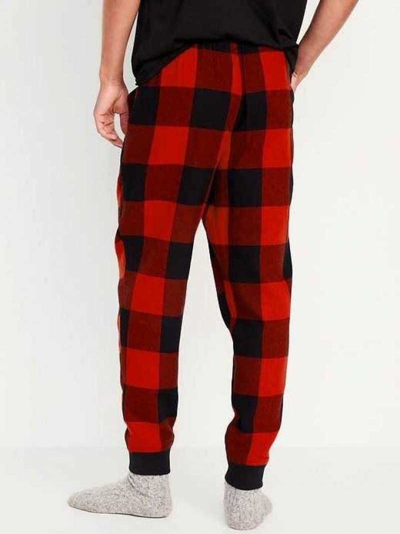 Old Navy Flannel Jogger Pajama Pants Red | QRM698752