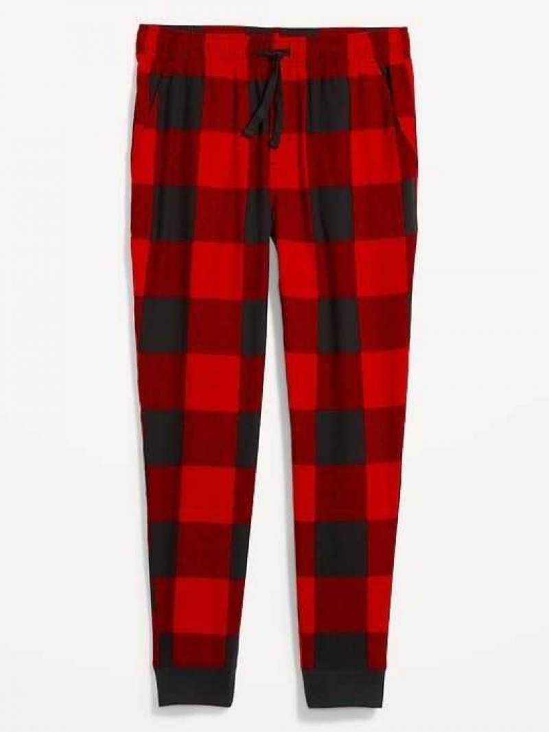 Old Navy Flannel Jogger Pajama Pants Red | QRM698752