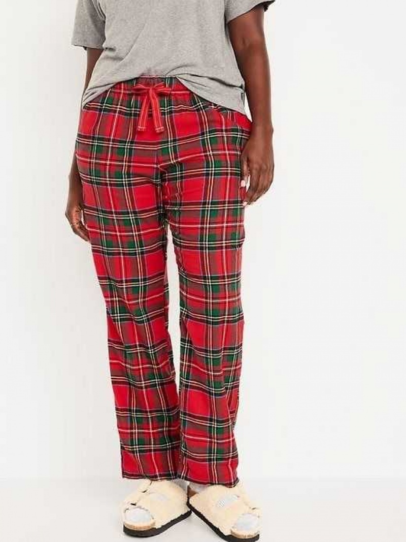 Old Navy Flannel Pajama Pants Red | EMI978162