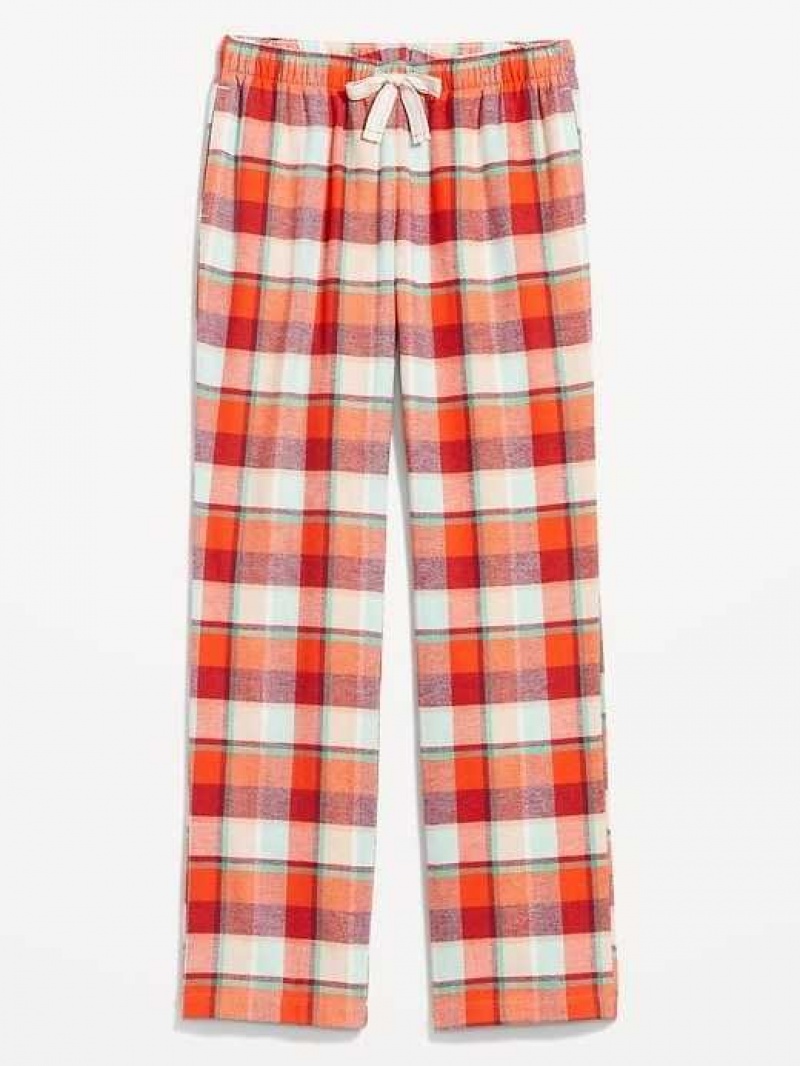 Old Navy Flannel Pajama Pants Red | NOA123476