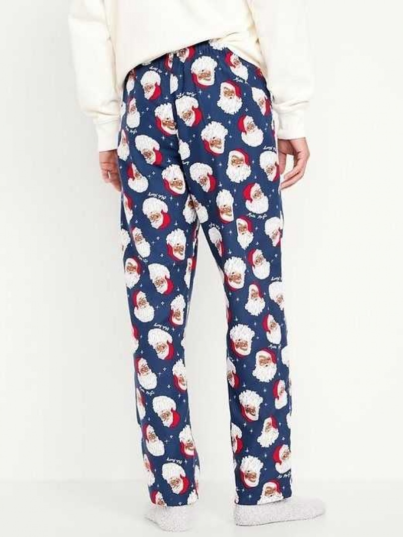 Old Navy Flannel Pajama Pants Santa Cocoa | FRJ402985