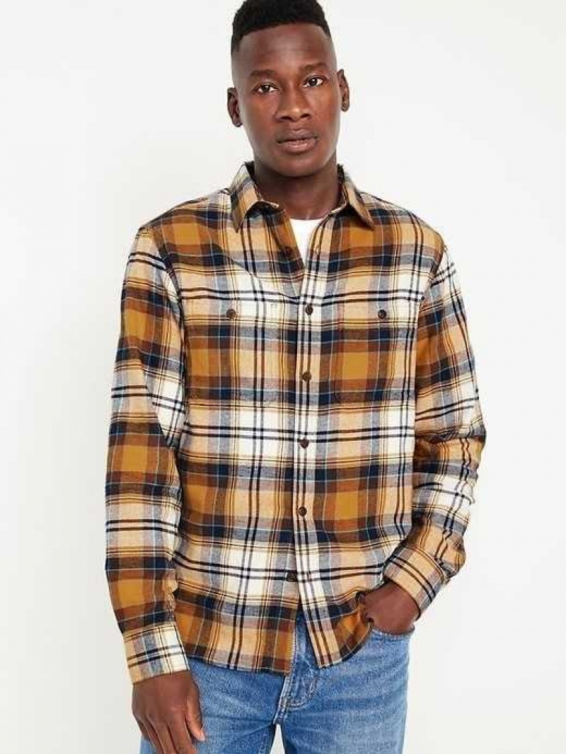 Old Navy Flannel Shirt Amber | XHG831450