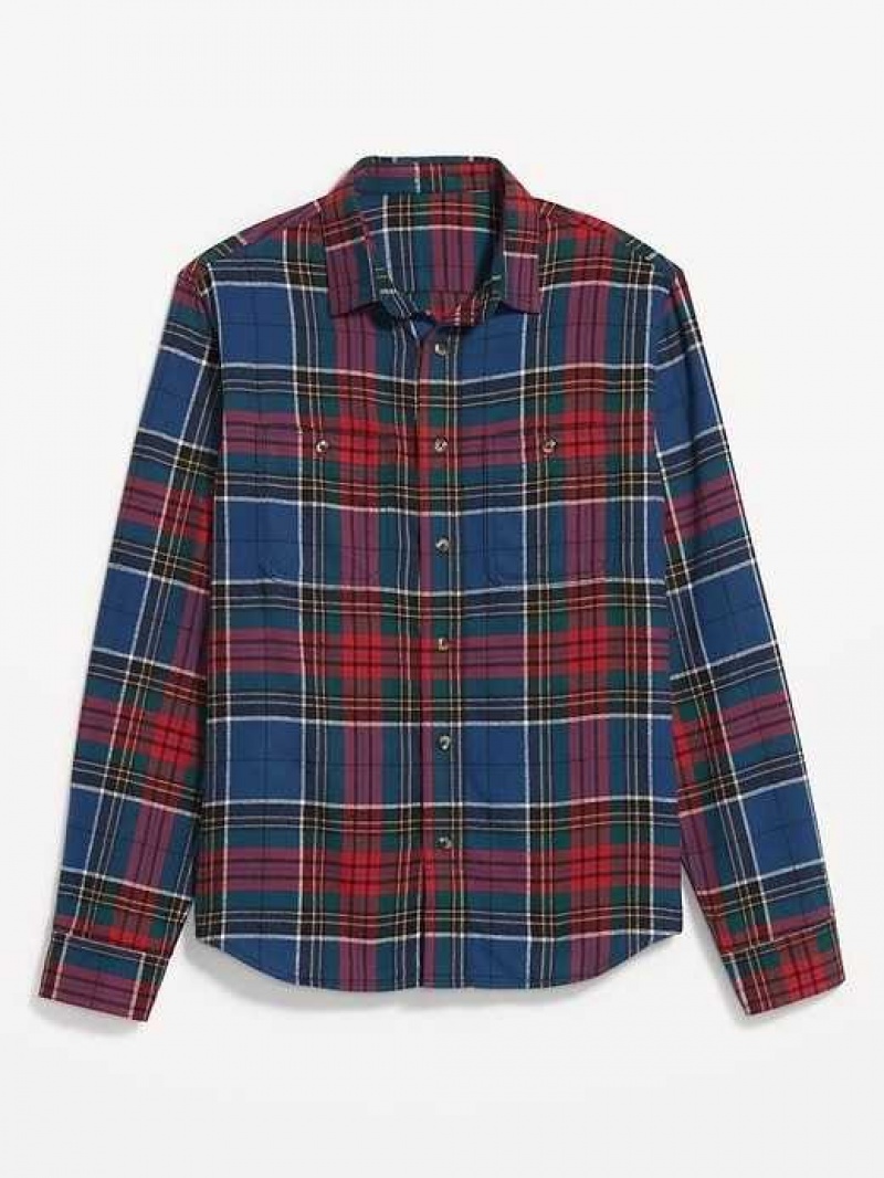 Old Navy Flannel Shirt Blue / Red | WLR914072