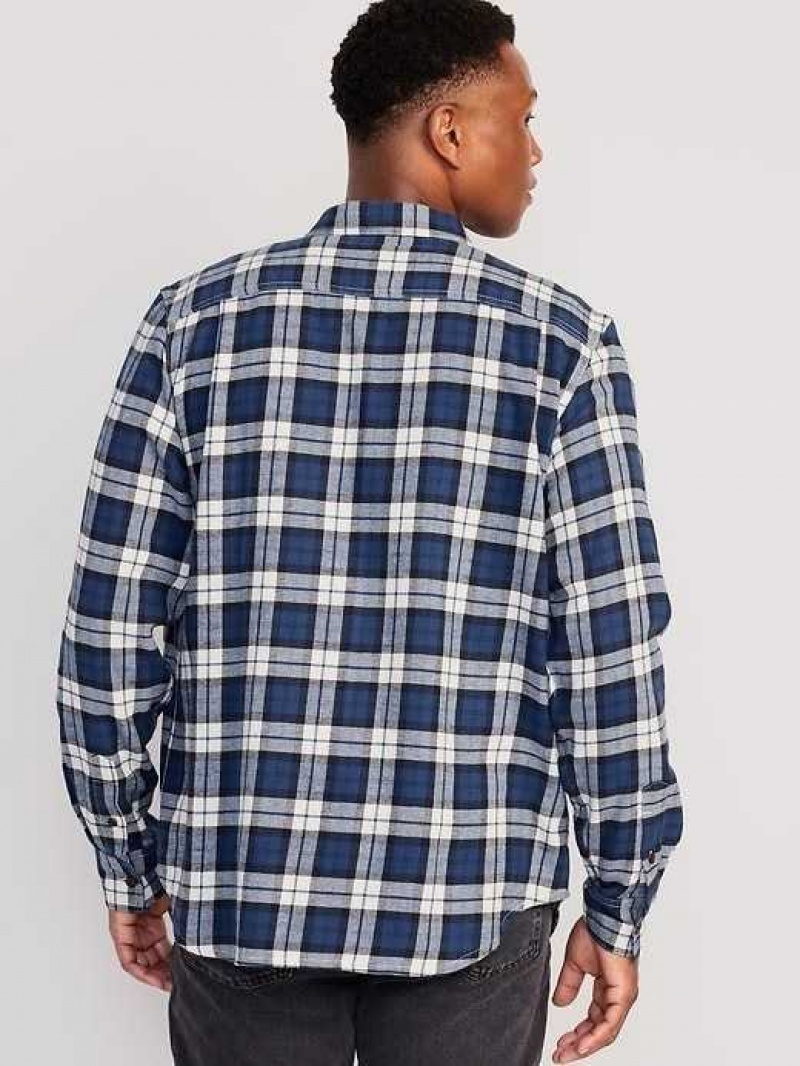 Old Navy Flannel Shirt Blue / White | PLU812759