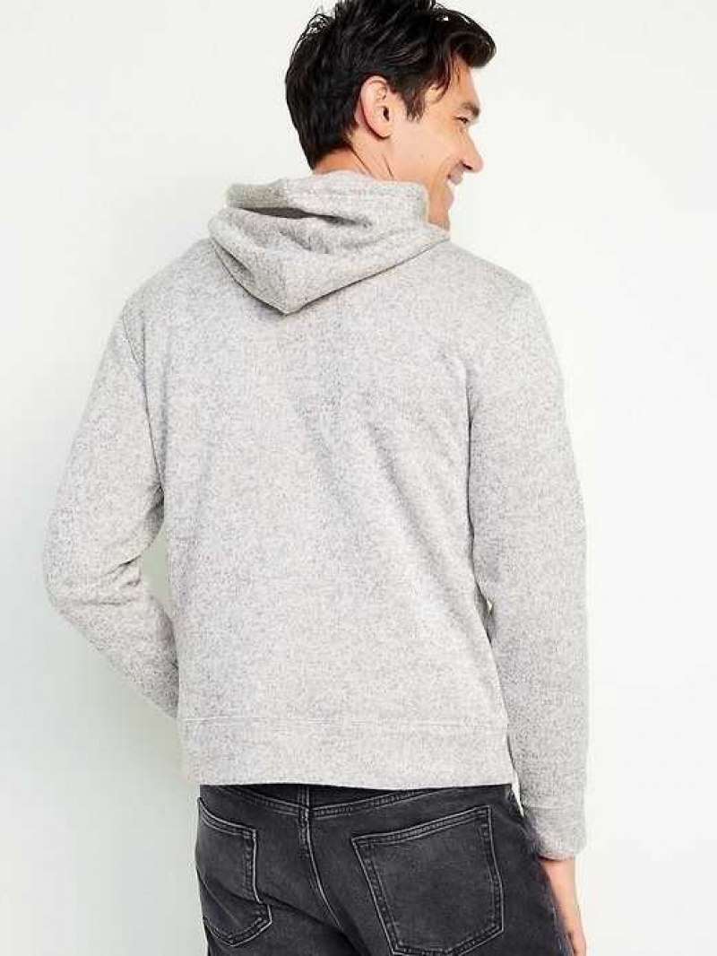 Old Navy Fleece-Knit Pullover Hoodie Beige | MOZ152470