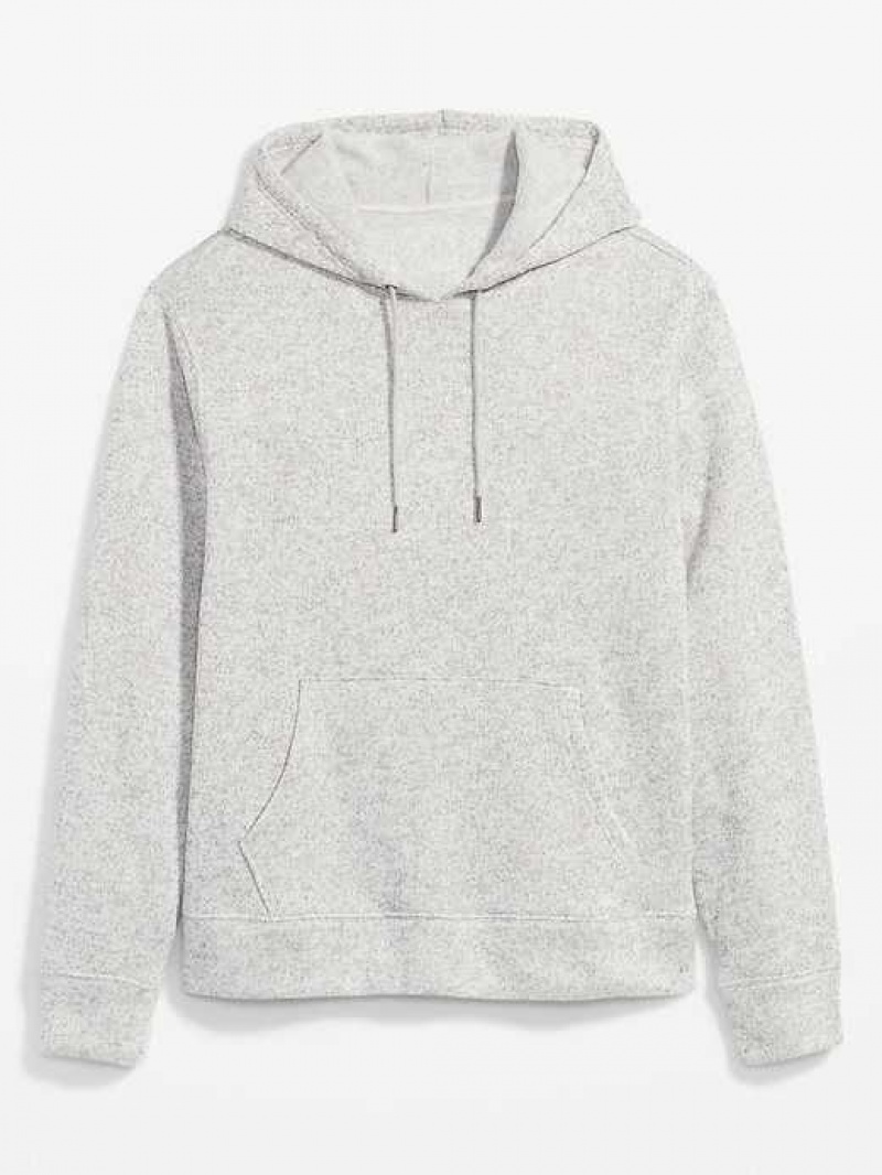 Old Navy Fleece-Knit Pullover Hoodie Beige | MOZ152470