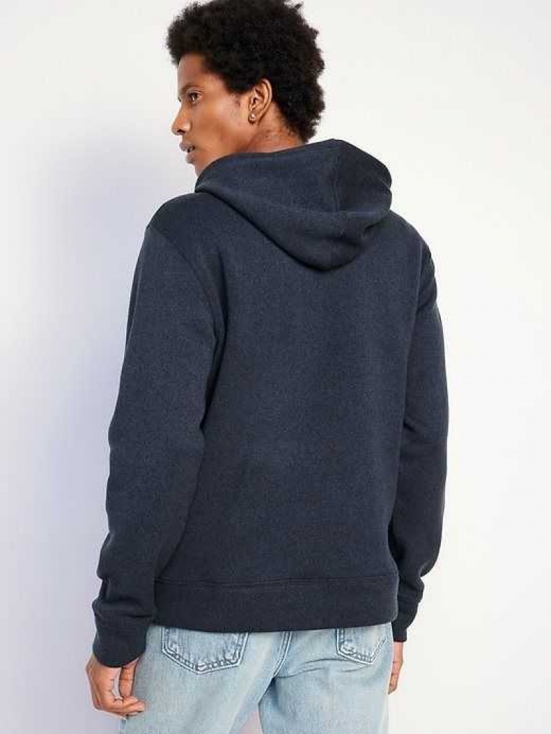 Old Navy Fleece-Knit Pullover Hoodie Dark Blue | BUG126385