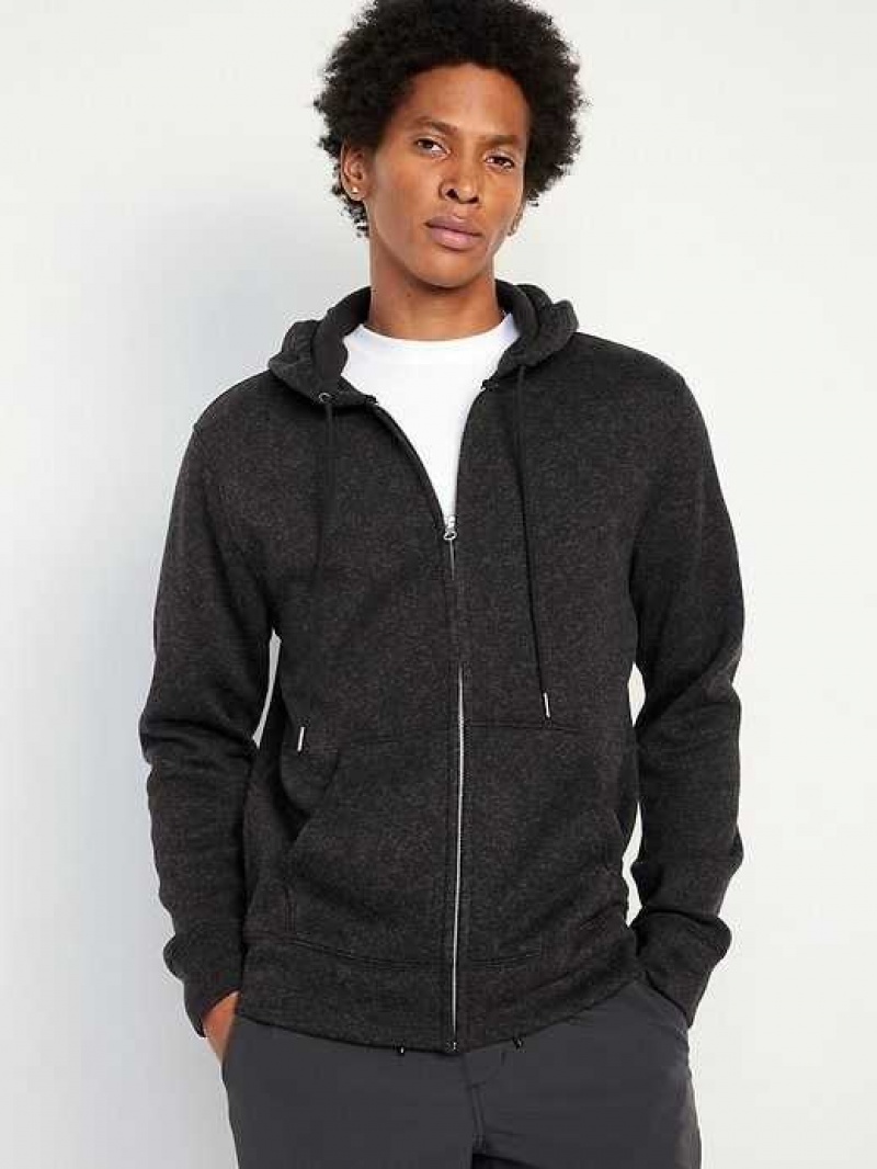 Old Navy Fleece-Knit Zip Hoodie Black | TUF893672