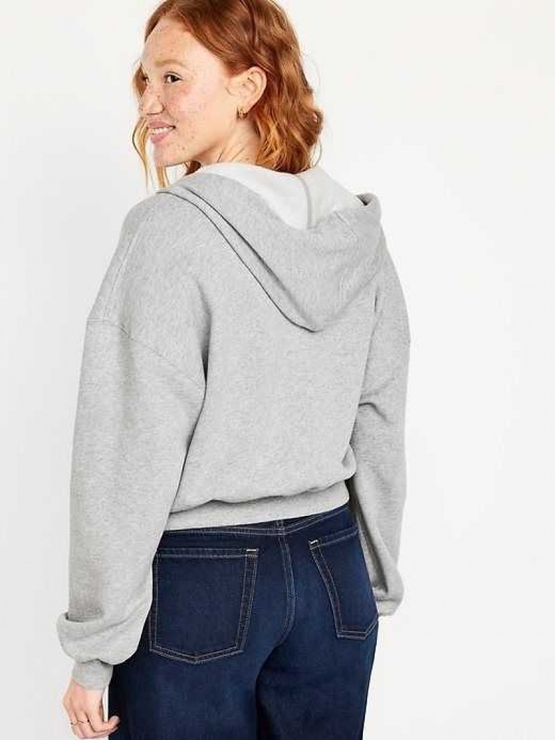 Old Navy Fleece Full-Zip Hoodie Grey | PGI486913