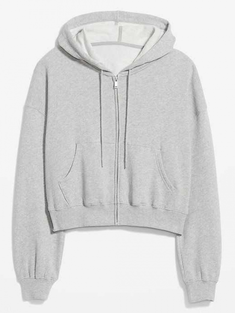 Old Navy Fleece Full-Zip Hoodie Grey | PGI486913