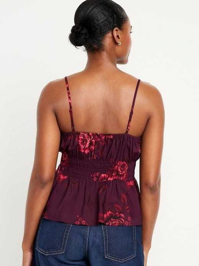 Old Navy Floral Cami Top Red | ZNY843762