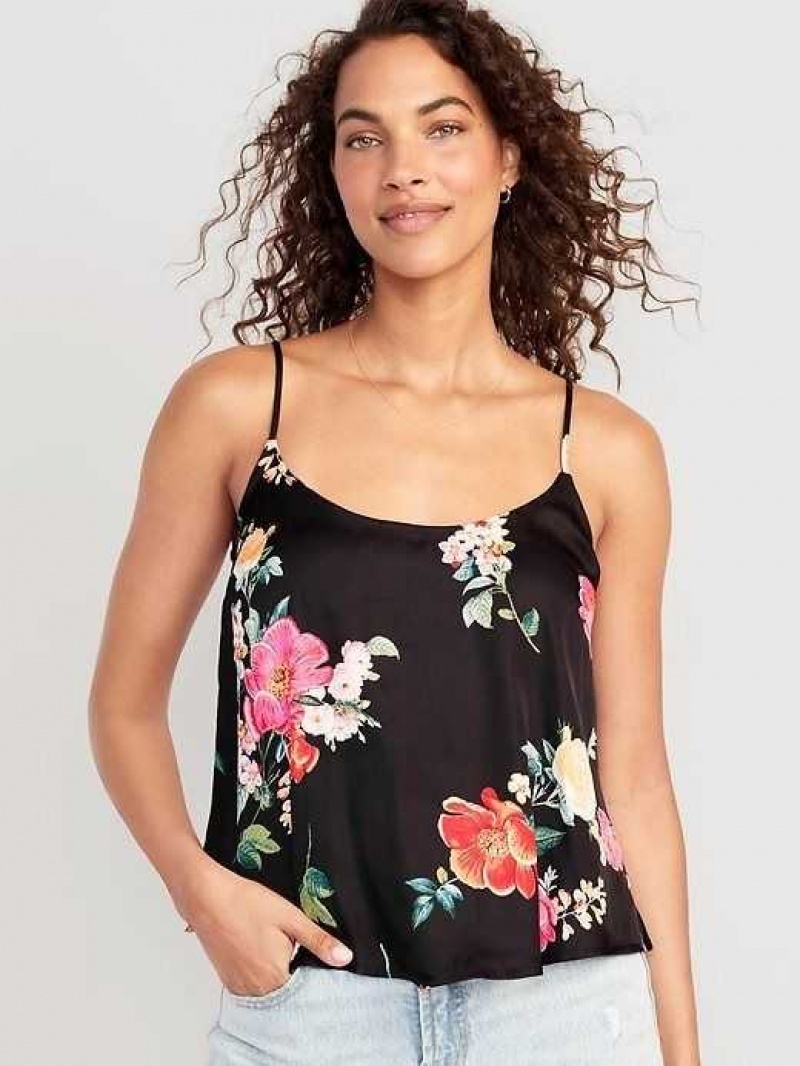 Old Navy Floral Satin Cami Top Garden Of Secrets | OAT260584