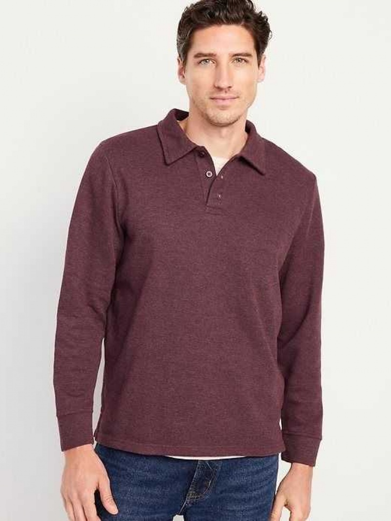 Old Navy French Rib Polo Sweater Raisin Arizona | QEL871350