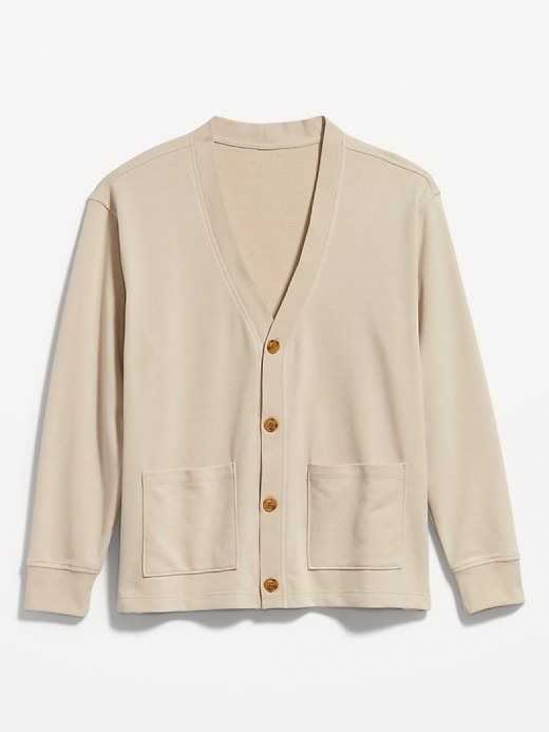 Old Navy French Terry Button-Front Cardigan Sweater Beige | CSI237540