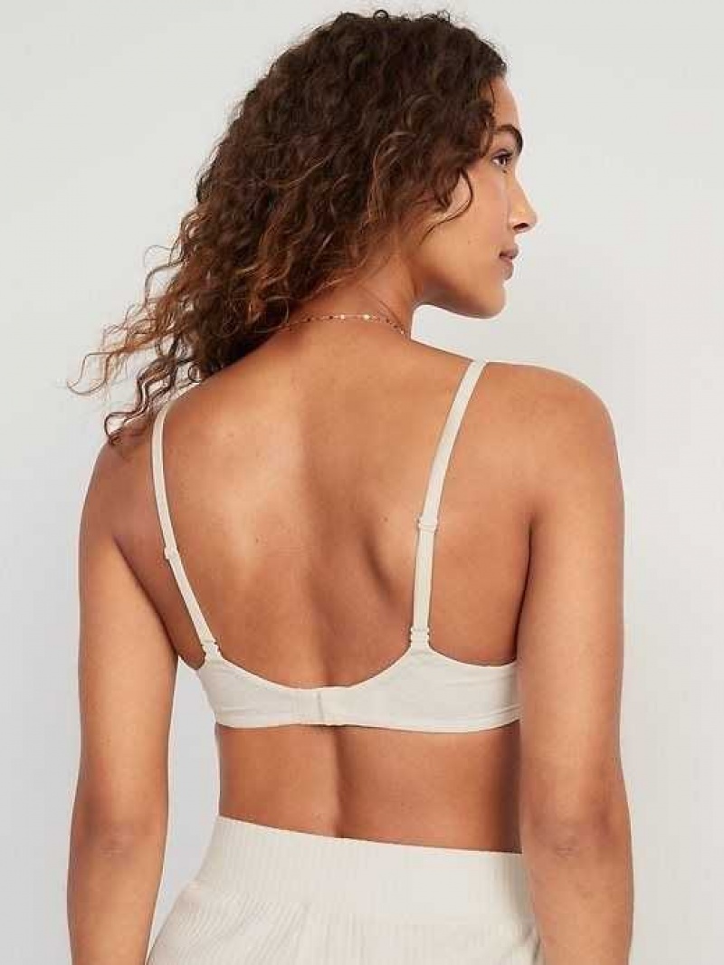 Old Navy Full-Coverage Lace Underwire Bra Creme De La Creme | ZNG653894