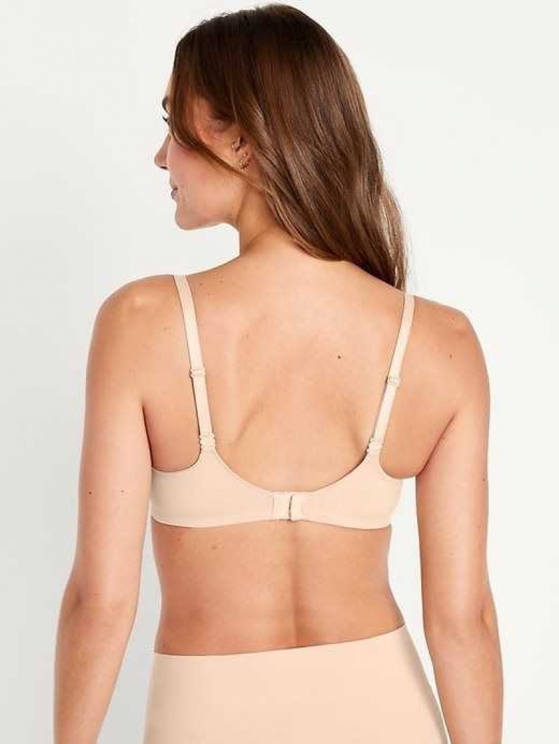 Old Navy Full-Coverage Molded Wireless Bra Frappe | REA182409