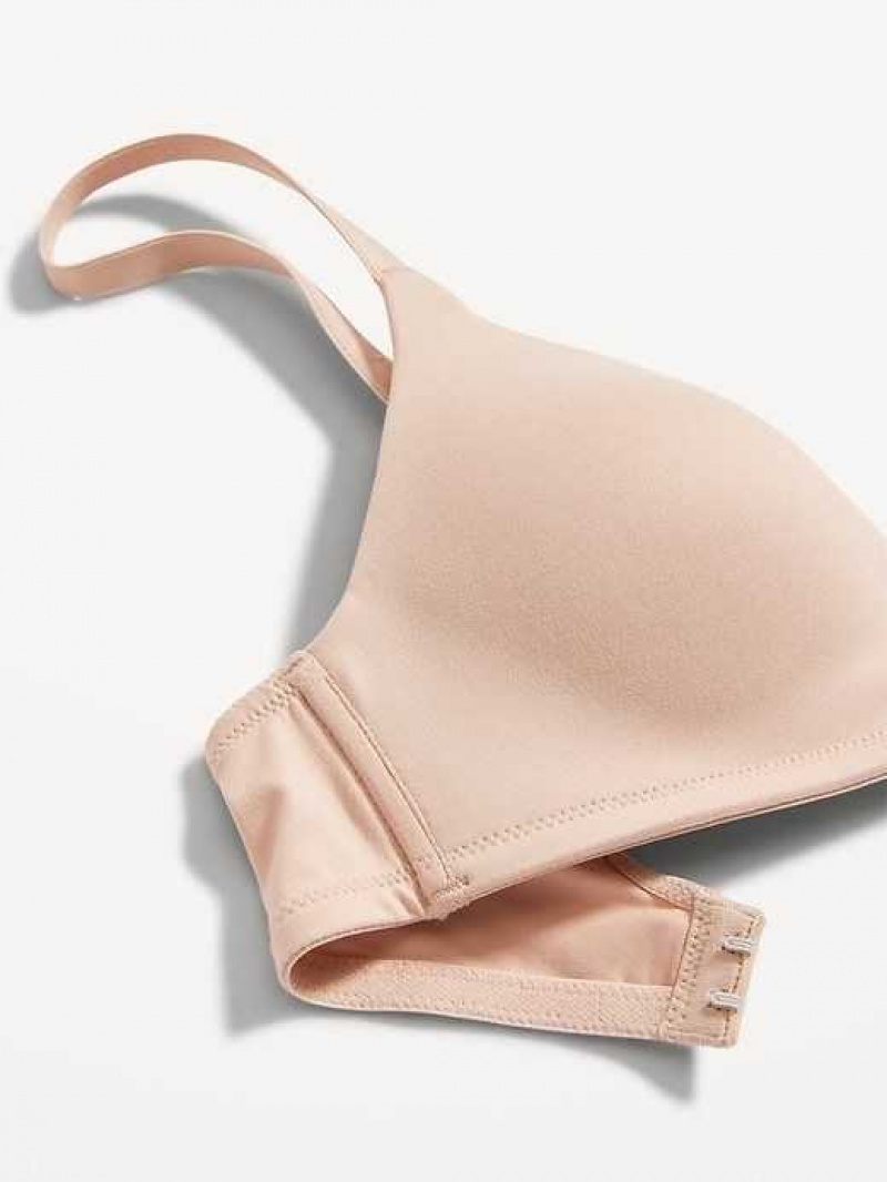 Old Navy Full-Coverage Molded Wireless Bra Frappe | REA182409