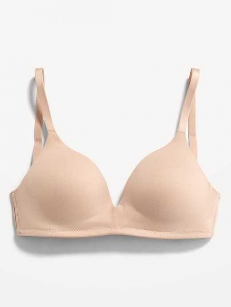 Old Navy Full-Coverage Molded Wireless Bra Frappe | REA182409