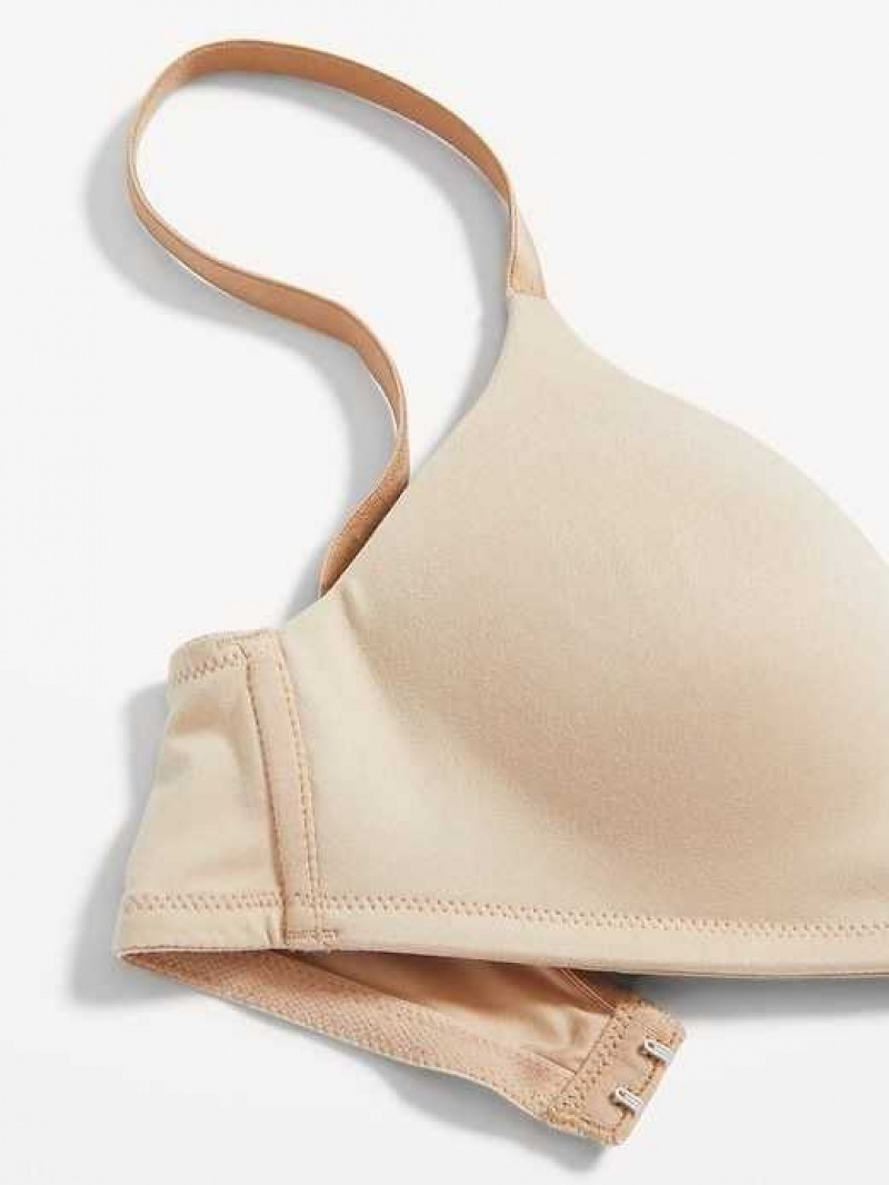 Old Navy Full-Coverage Molded Wireless Bra Brown | RDT764019