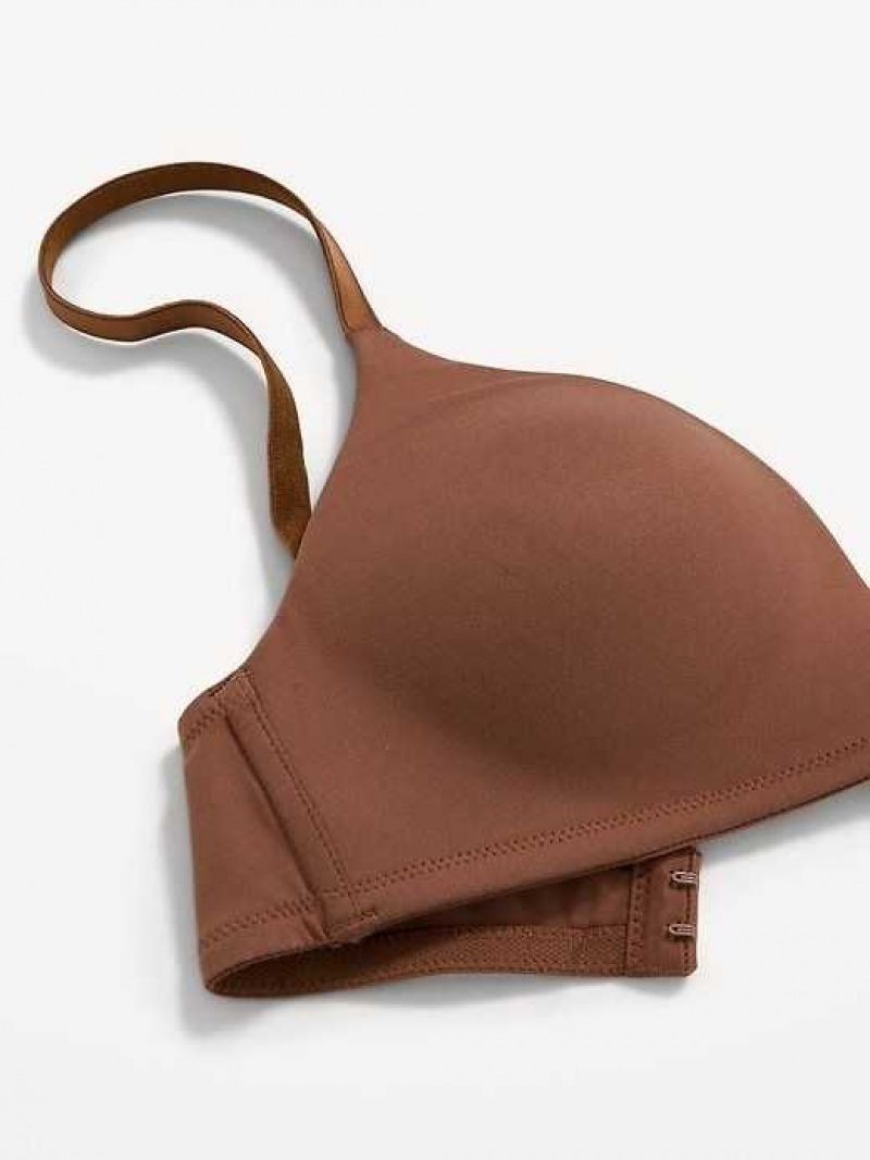 Old Navy Full-Coverage Molded Wireless Bra Maplewood | QVT394261