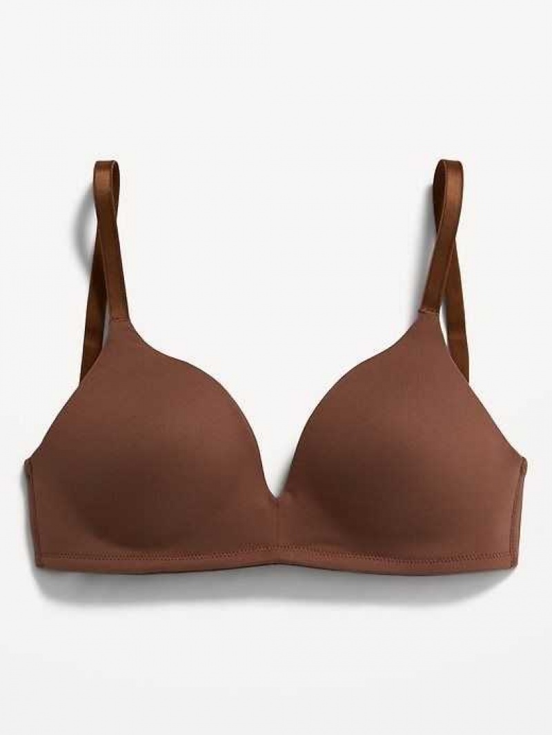 Old Navy Full-Coverage Molded Wireless Bra Maplewood | QVT394261