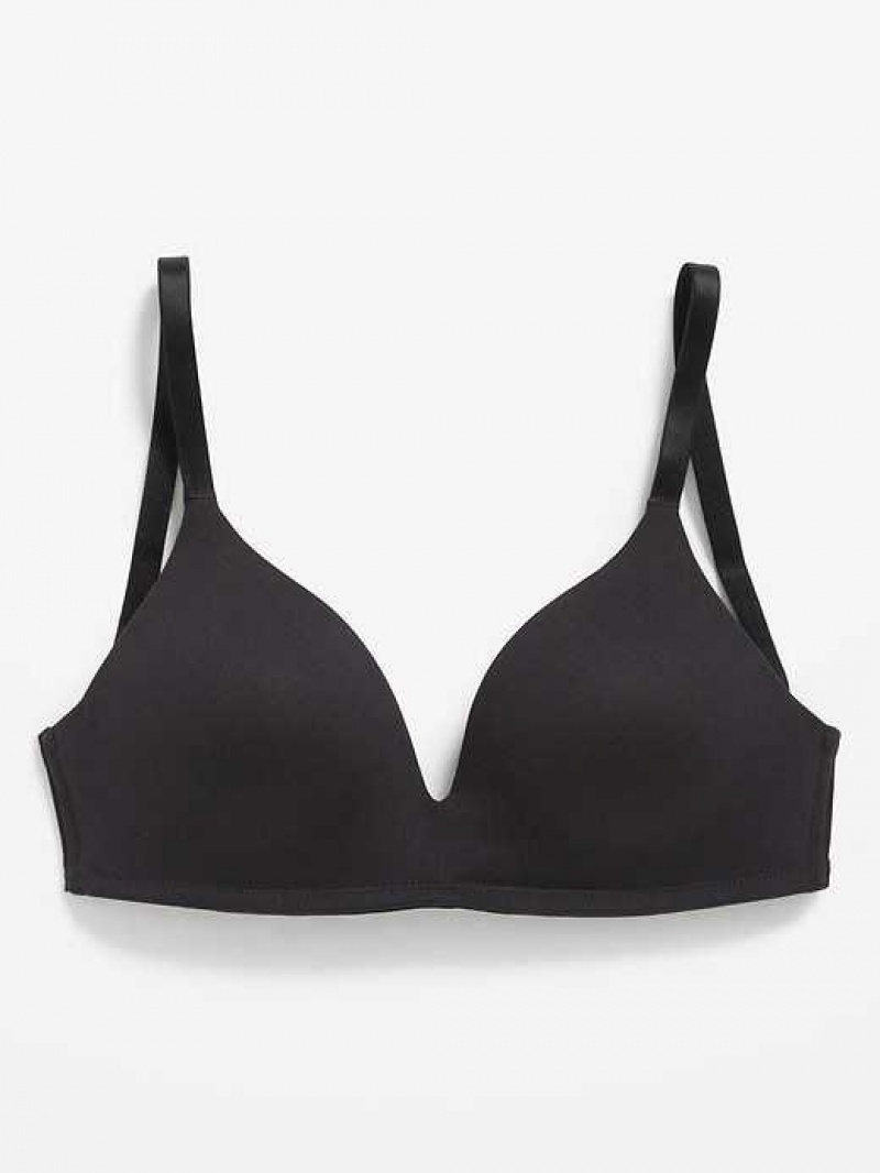 Old Navy Full-Coverage Molded Wireless Bra Black | BRA715283