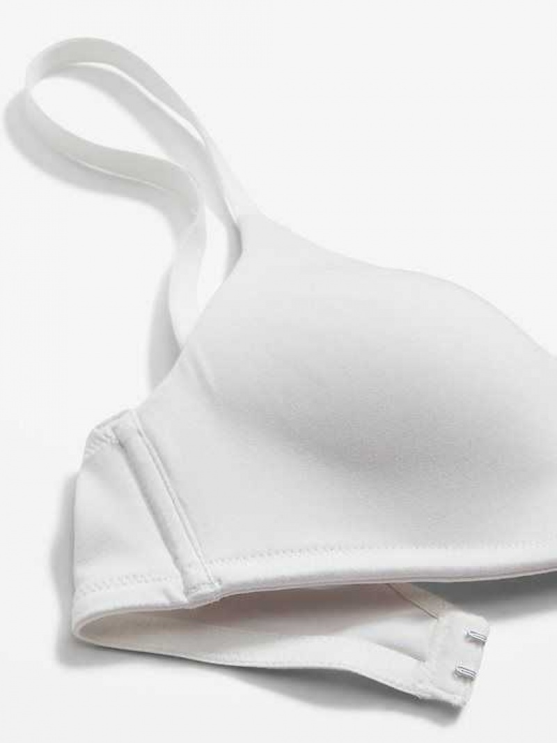 Old Navy Full-Coverage Molded Wireless Bra White | AWJ657201