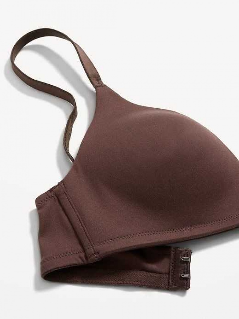 Old Navy Full-Coverage Molded Wireless Bra French Roast | XLS250493