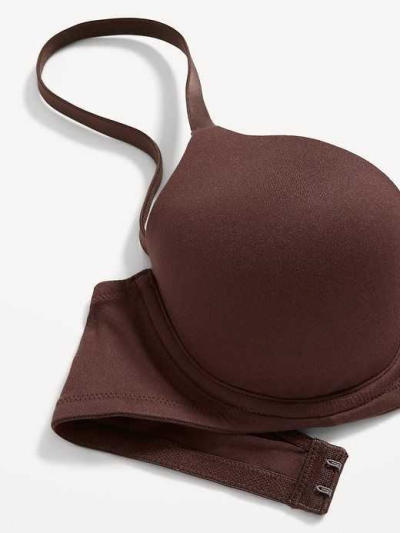 Old Navy Full-Coverage Underwire Demi Bra French Roast | VDL917620