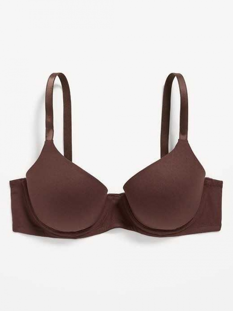 Old Navy Full-Coverage Underwire Demi Bra French Roast | VDL917620