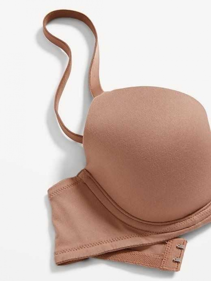 Old Navy Full-Coverage Underwire Demi Bra Cocoa Fawn | NOA680543