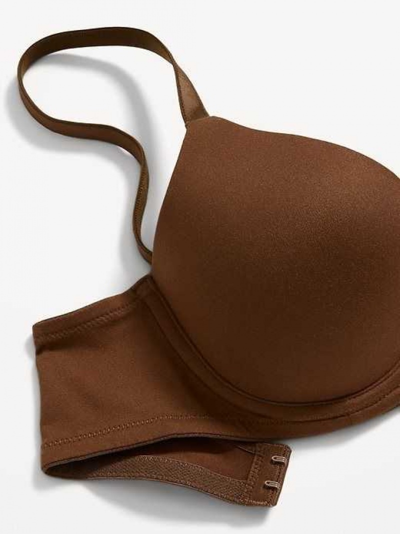 Old Navy Full-Coverage Underwire Demi Bra Dark Walnut | JDF875290