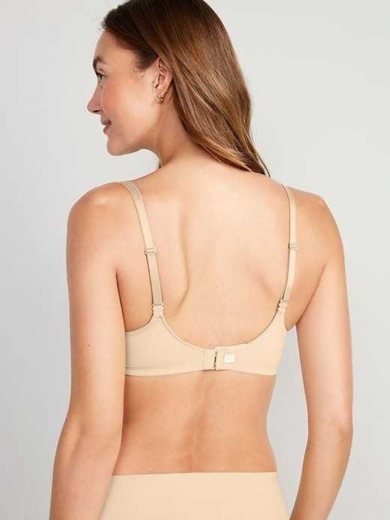 Old Navy Full-Coverage Underwire Demi Bra Brown | DRX345107